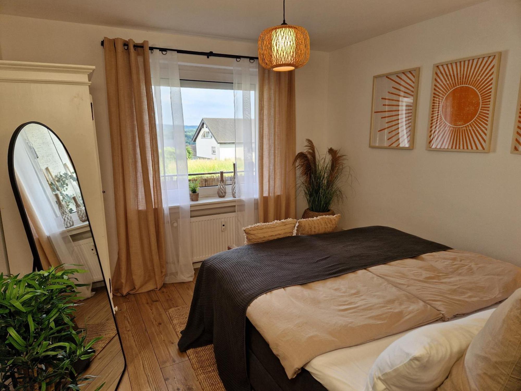 Ferienwohnung Sonnenhang Im Boho-Stil Mit Balkon Möhnesee Kültér fotó
